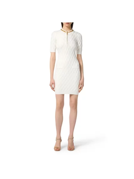 Sukienka mini Elisabetta Franchi biała