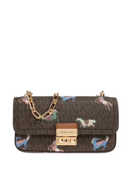 Sneakerși Michael Michael Kors cu imagine cu șireturi din dantelă negru