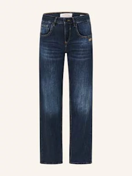 Gang Straight Džíny blue black authentic wash černé