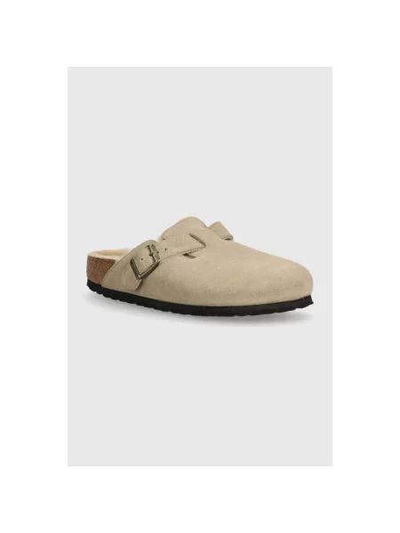 Klapki Birkenstock beżowe