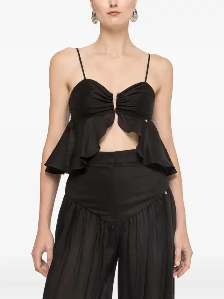 Top Nissa din lyocell negru