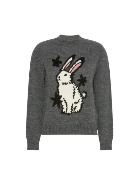 Sweter Weekend Max Mara wełniany szary