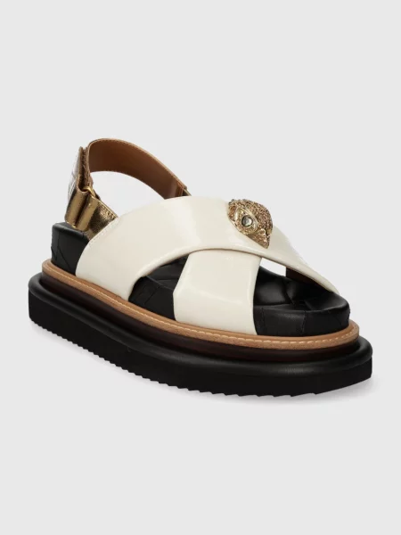 Sandały Kurt Geiger skórzane na ramiączkach czarne