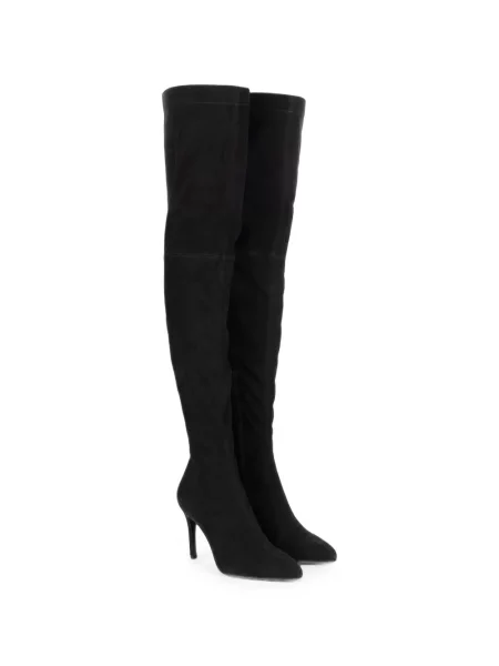 Botine Victoria Beckham din piele de căprioară negru
