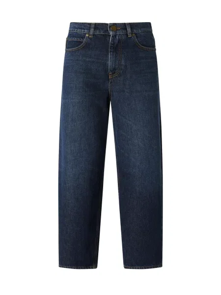 PINKO Džíny PINKO ESTELLE EGG MEDIUM WASH BLUE DENIM PANTALONE džínovina modrá