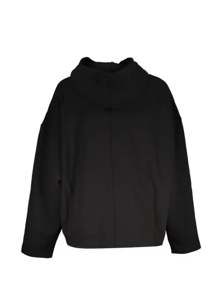 Hanorac cu glugă Calvin Klein cu imagine negru