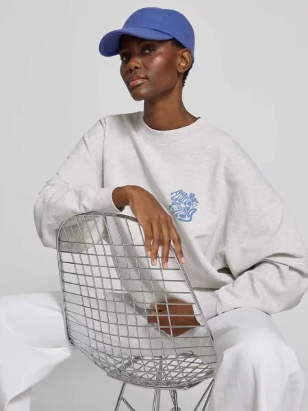 Bluza dresowa o kroju relaxed fit z nadrukiem logo Anine Bing