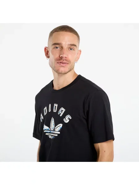 Тениска Adidas Originals с принт черно