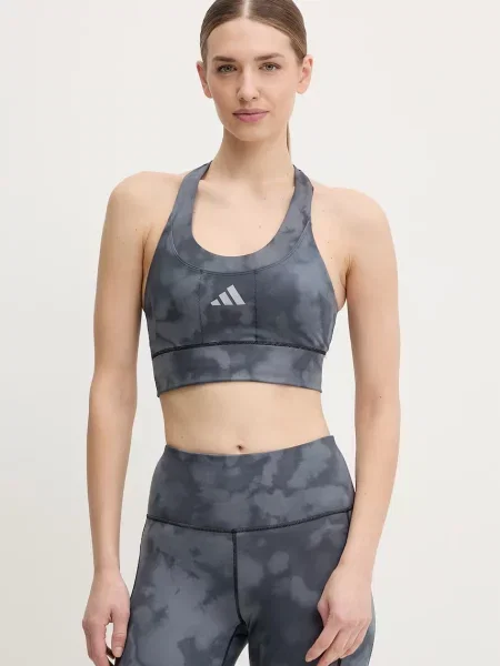 Sportovní podprsenka adidas Performance šedá