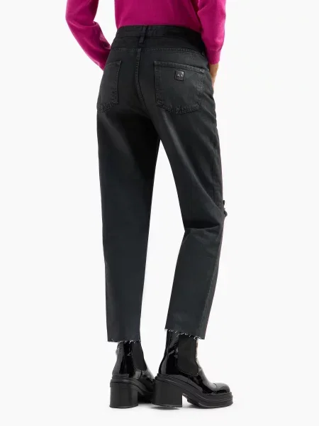 Джинсы бойфренды Armani Exchange черные