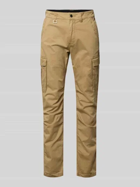Spodnie cargo o kroju regular fit z mieszanki bawełny S.oliver Red Label