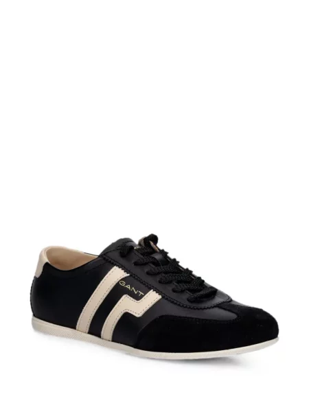 Sneakerși Gant din piele de căprioară negru