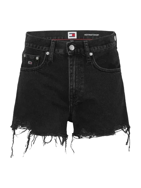 Tommy Jeans Džínsové šortky čierna