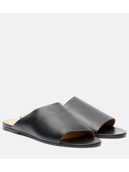 Sandale The Row din piele negru