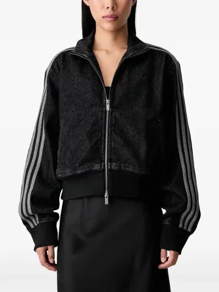 Hanorac Adidas cu broderie cu dungi alergare roz