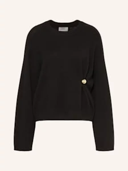 Loulou Studio Sweter Z Kaszmiru Bill schwarz czarny