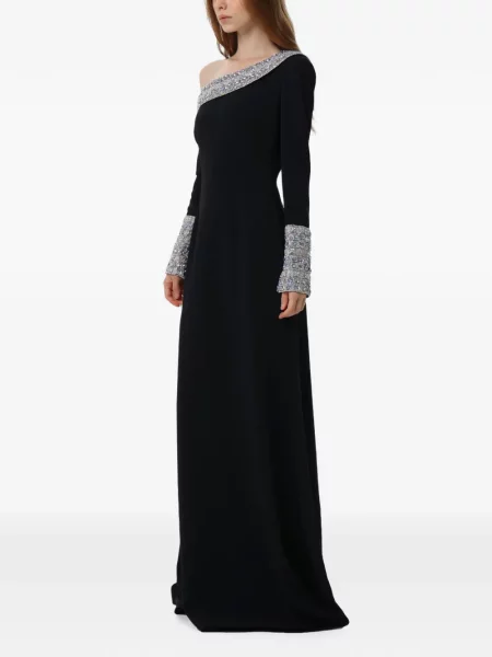 Rochie maxi Dina Melwani negru