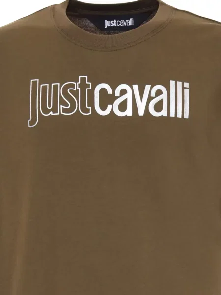 Tricou Just Cavalli cu imagine verde
