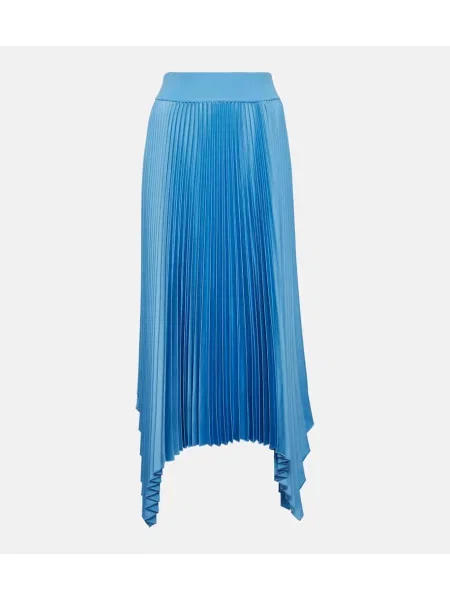 Fustă midi Joseph până la genunchi albastru