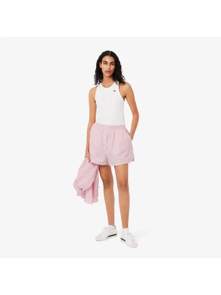Lacoste шорти Relaxed Fit рожеві