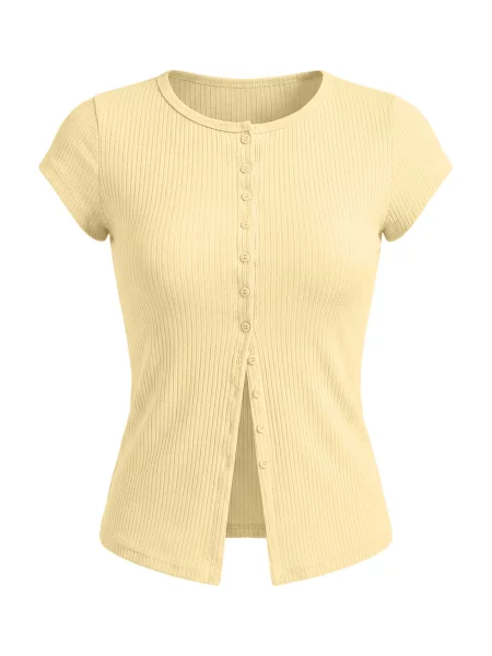 Imily Bela Tricou deschis galben