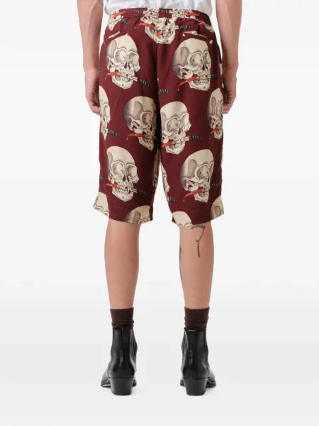 Pantaloni scurți Endless Joy cu imagine roșu