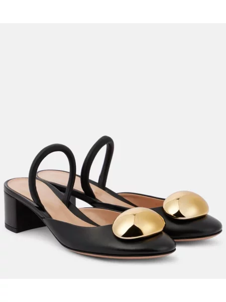 Pantofi cu toc Gianvito Rossi din piele negru
