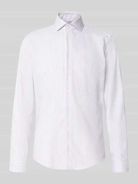 Koszula o kroju slim fit z czystej bawełny model Spread Kent' Seidensticker