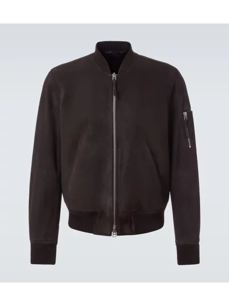 Jakna Tom Ford iz semiša rjava