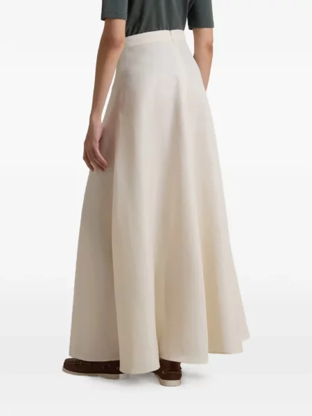 Maksi spódnica plisowana Woolrich biała