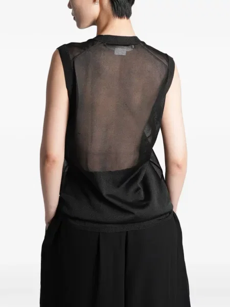 Top Comme Des Garçons tricotate negru