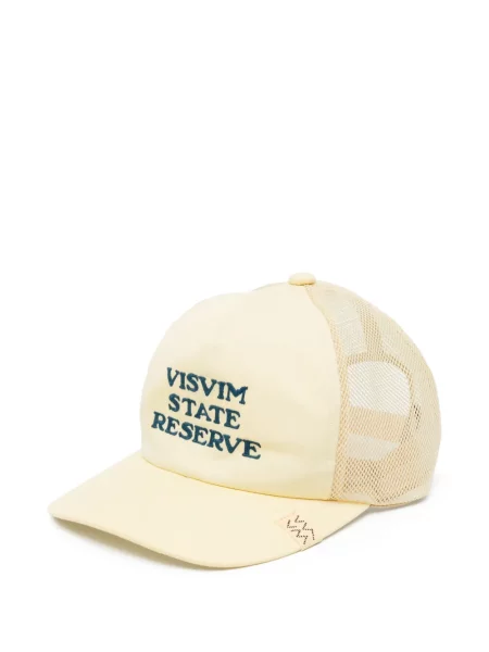 Șapcă Visvim cu broderie plasă galben