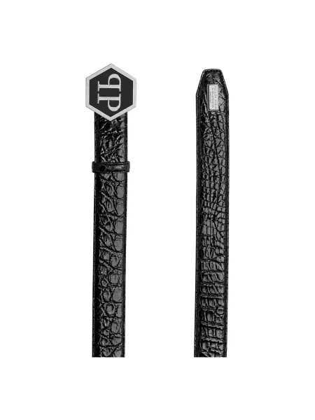 Pasek Philipp Plein z paskiem czarny