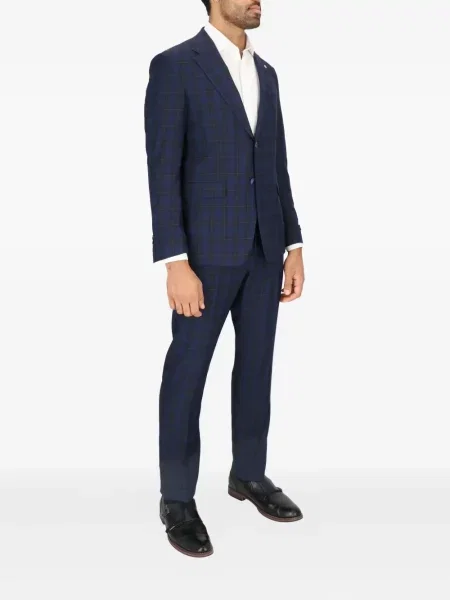 Costum Scotch & Soda în carouri de costum albastru