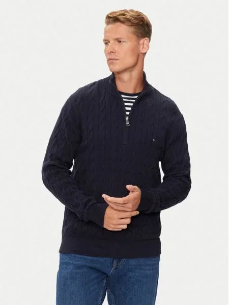 Tommy Hilfiger Sveter Classic Tmavomodrá