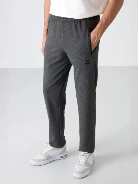 Tommy Life Sportske hlače Jogginghose antracit siva