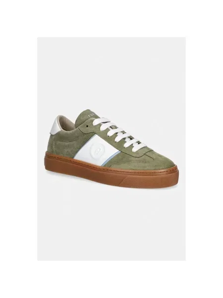 Sneakersy Furla skórzane zielone