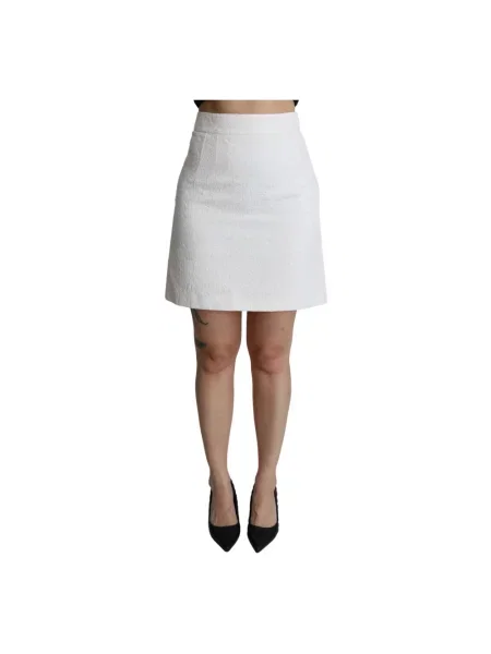 Krótka spódnica Dolce And Gabbana biała