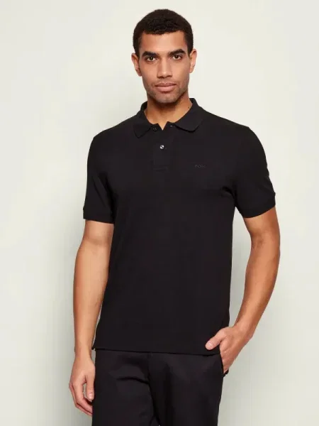 BOSS BLACK Polo Pallas | negru