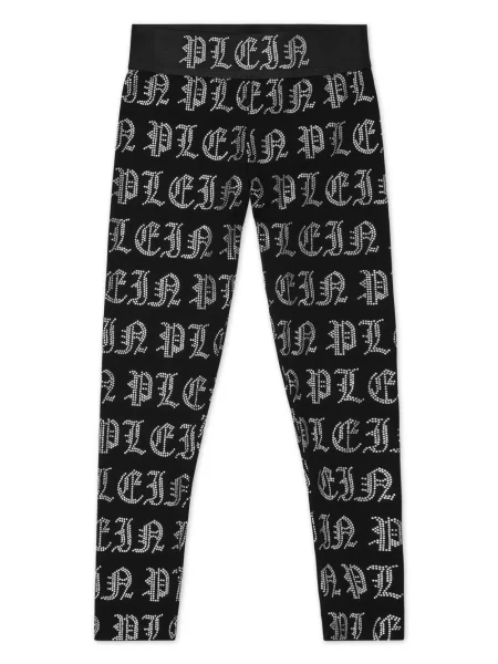 Legginsy dziecięce Philipp Plein czarne