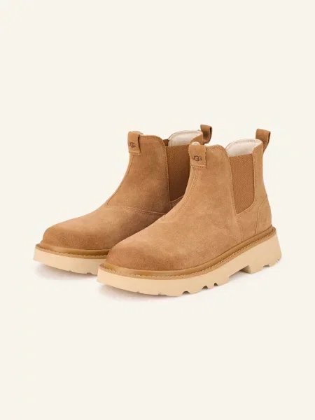 UGG buty zamszowe Chelsea Lug brązowe