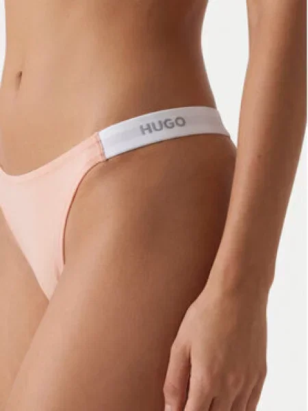 HUGO Stringové nohavičky HUGO ID STRING Svetloružová ružová