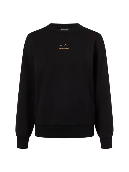 Armani Exchange Bluza Kobiety jednolity M czarny