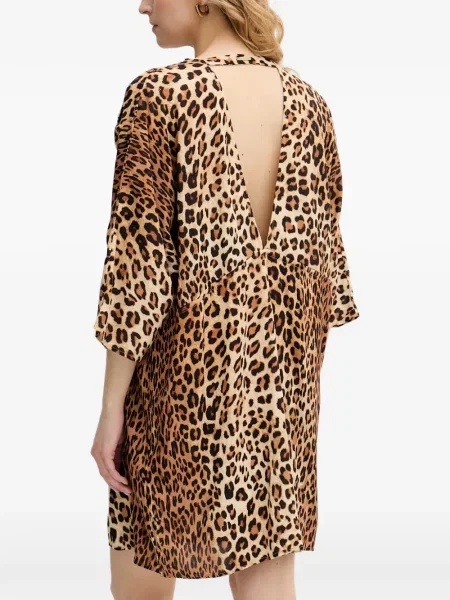 Rochie mini Lola_casademunt cu paiete cu model leopard
