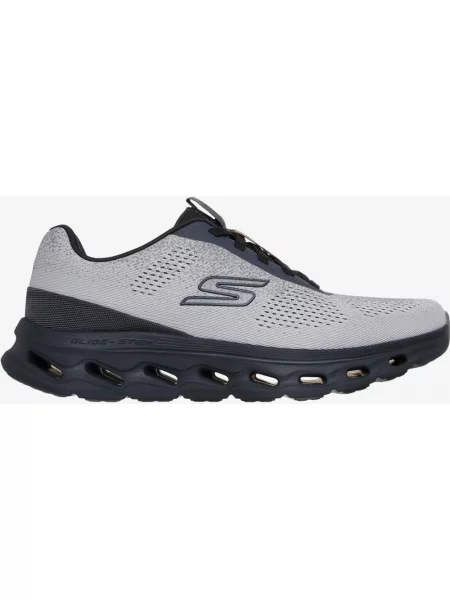 Buty do biegania Skechers GO WALK Glide-Step Vic szary jasny czarny granatowy białe