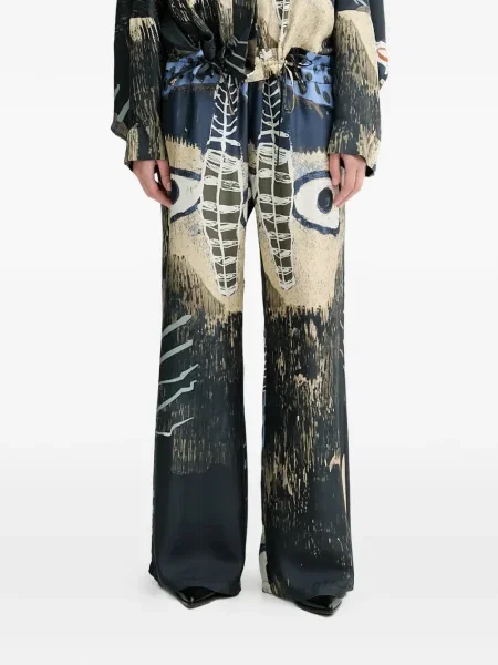 Pantaloni Munthe cu imagine negru