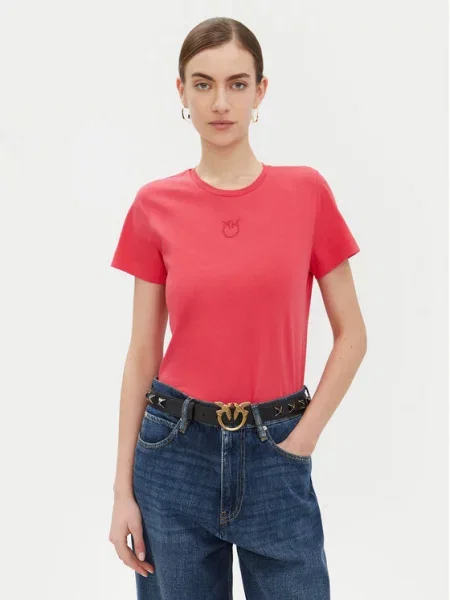 PINKO Marškinėliai Regular Fit raudona