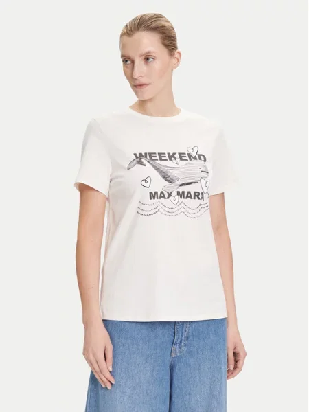 Weekend Max Mara Marškinėliai Guglia Écru