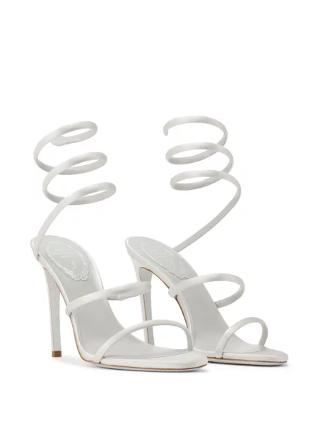 Sandale Rene Caovilla din satin gri