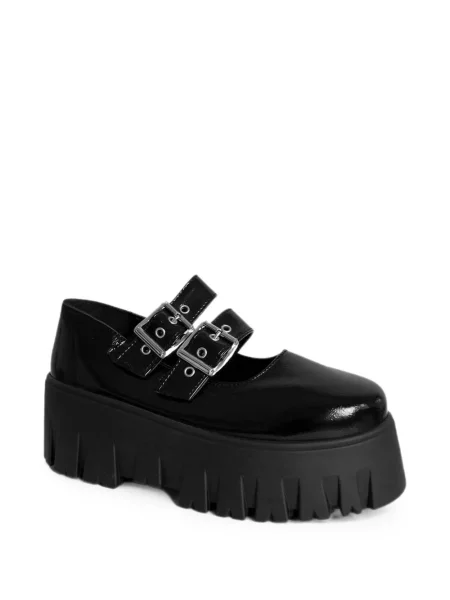 Pantofi cu toc Altercore cu platformă cu cataramă negru